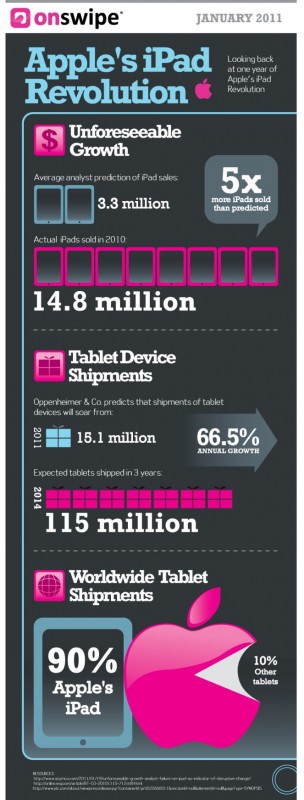 iPad One Year Anniversary Infographic