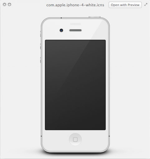 White iPhone 4 Reference OS X Lion