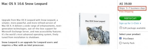 apple store australia runs out of snow leopard