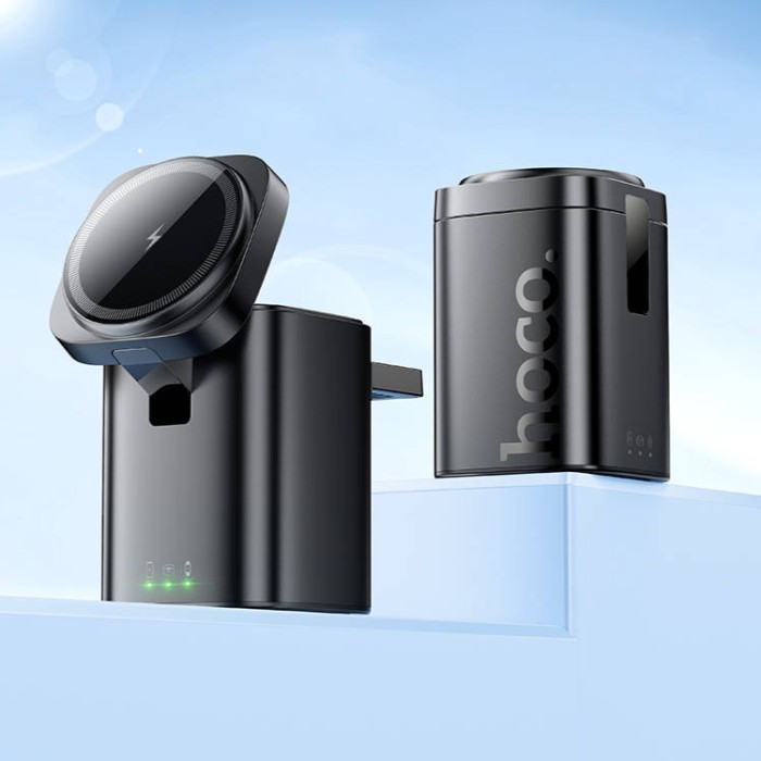 Hoco CQ20 Clever 3-in-1 Desktop Folding Wireless Fast Charher Беспроводное зарядное устройство