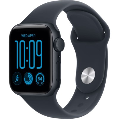 Apple Watch SE 3, 40 мм (MJL14) (2026) Умные часы Корпус из алюминия цвета Темная ночь, спортивный ремешок Темная ночь M/L
