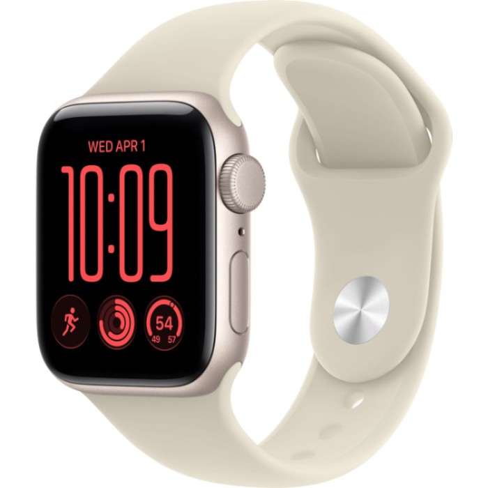 Apple Watch SE 3, 40 мм (MJL14) (2026) Умные часы Корпус из алюминия цвета Темная ночь, спортивный ремешок Темная ночь M/L