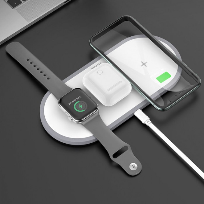 Hoco CW24 Handsome 3-in-1 Wireless Charger Беспроводное зарядное устройство