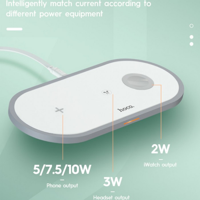 Hoco CW24 Handsome 3-in-1 Wireless Charger Беспроводное зарядное устройство