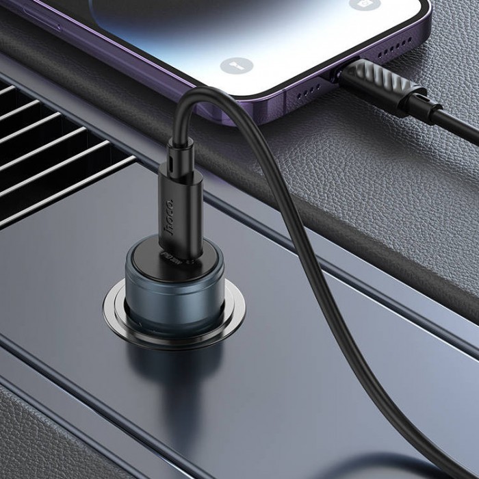 Hoco Z57 Glorious USB-C 30W + Cable USB-C - USB-C Автомобильное зарядное устройство и кабель USB-C