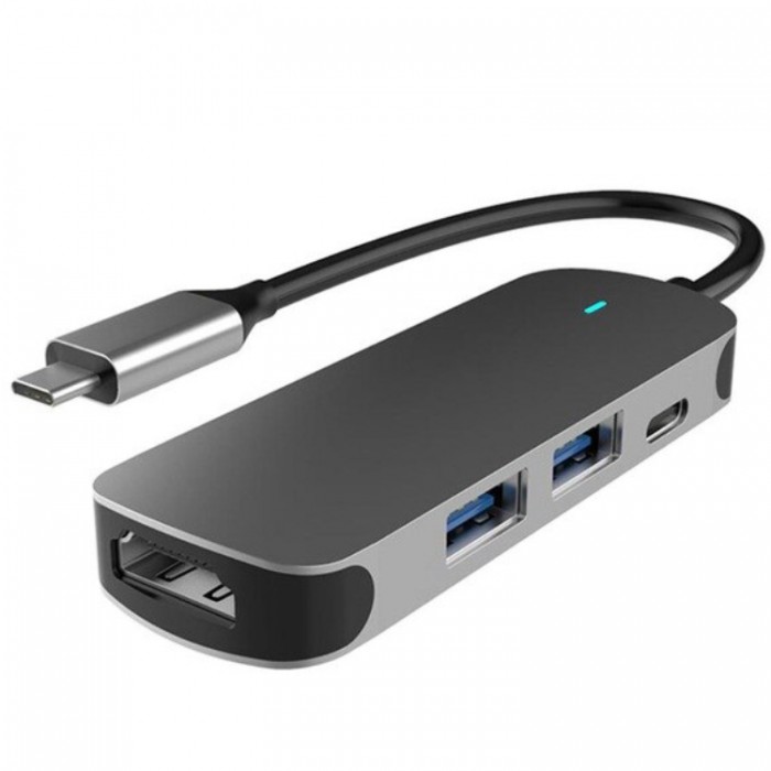 GoojoDoq H38 USB-C HUB 4-in-1 (HDMI, USB-A, PD) Адаптер