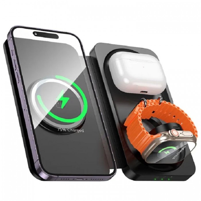 Hoco CQ13 Triumph 3-in-1 travel folding wireless Беспроводное зарядное устройство