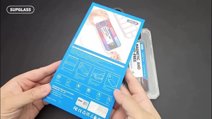 SUPGLASS SG-03 Transparent Glass with Easy Installation Kit (6.3") Защитное стекло для iPhone 17 / 16 Pro