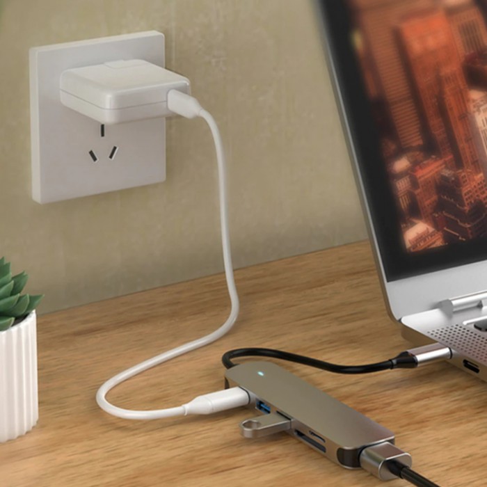 GoojoDoq H36 USB-C HUB 6-in-1 (HDMI, SD, TF, USB-A, PD) Адаптер