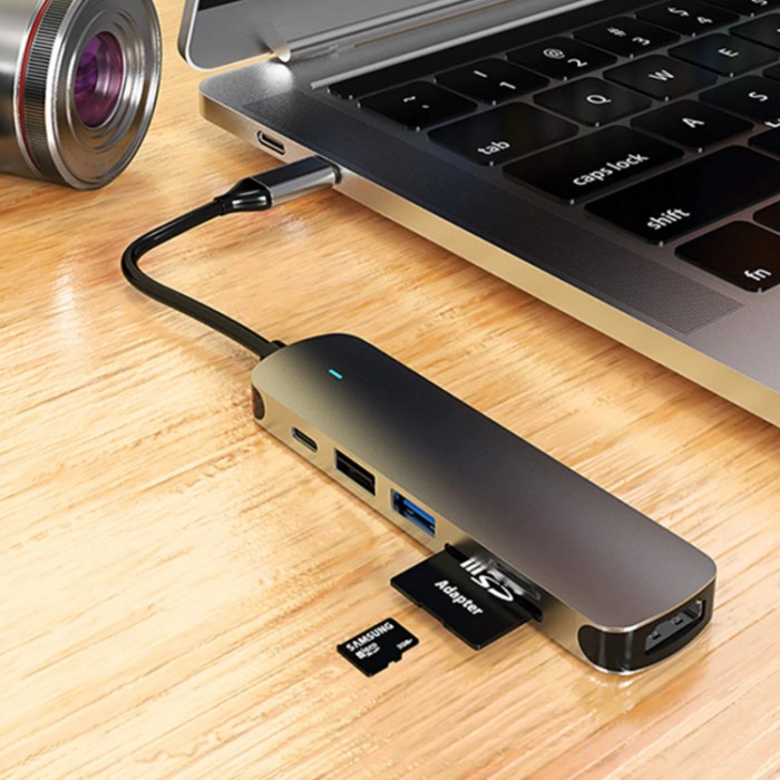 GoojoDoq H36 USB-C HUB 6-in-1 (HDMI, SD, TF, USB-A, PD) Адаптер