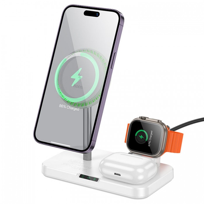 Hoco CQ12 Joyfull 3-in-1 wireless Беспроводное зарядное устройство