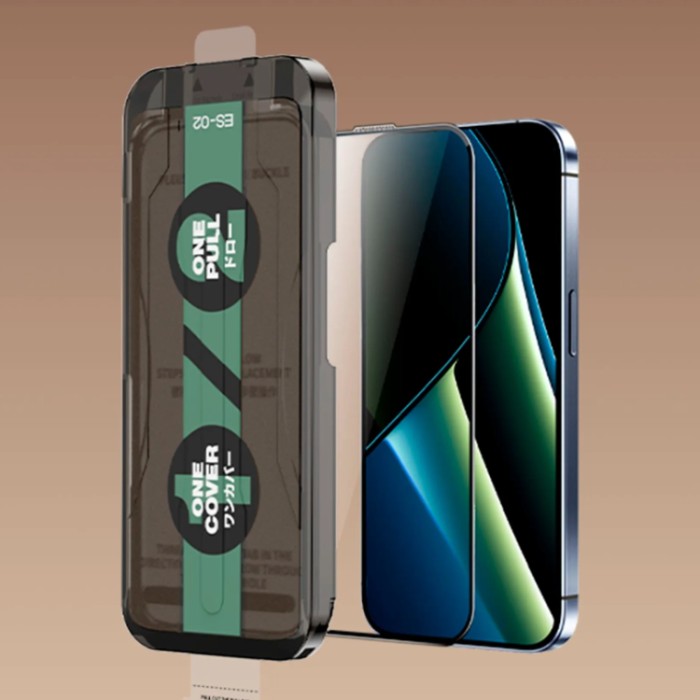 Remax Glass ES-02 Easy to Stick Anti-SPY Защитное стекло антишпион для iPhone 17 Pro