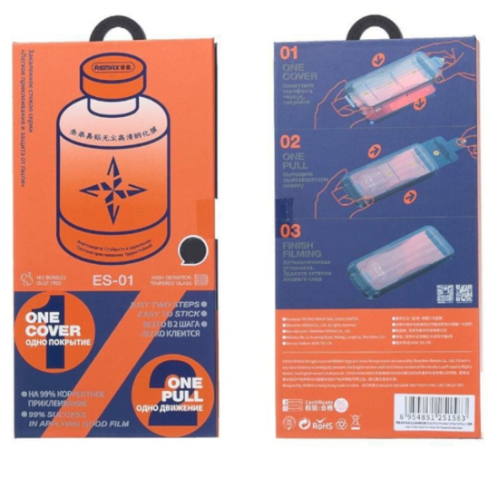 Remax Glass ES-01 Easy to Stick (6.1") Защитное стекло для iPhone 16 / 15 / 14 Pro