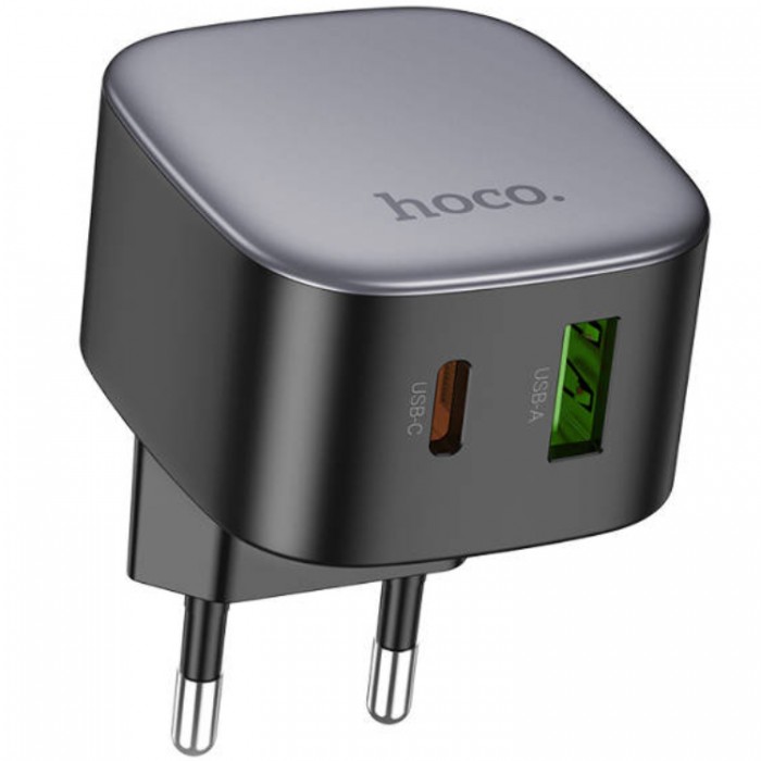 Hoco CS32A Rise PD+QC3.0 USB-A + USB-C (20 Вт) Сетевое зарядное устройство