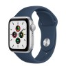 Apple Watch SE, 44 мм, Умные часы Корпус из алюминия и спортивный ремешок Сияющая звезда (MKQ53)