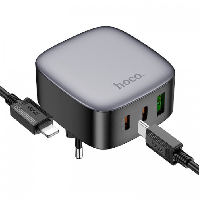 Hoco CS33A Rise PD+QC3.0 USB-A + 2*USB-C (30 Вт) Сетевое зарядное устройство