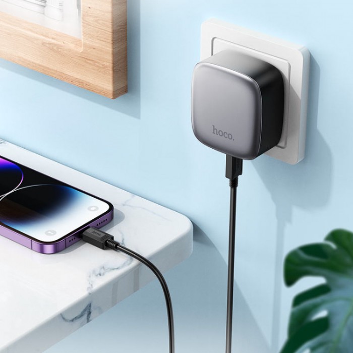 Hoco CS33A Rise PD+QC3.0 USB-A + 2*USB-C (30 Вт) Сетевое зарядное устройство