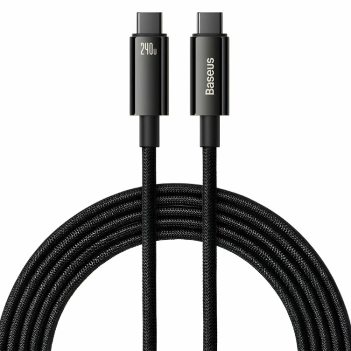 Baseus Tungsten Gold Series USB Type-C - USB Type-C 240 Вт (1 м) Кабель