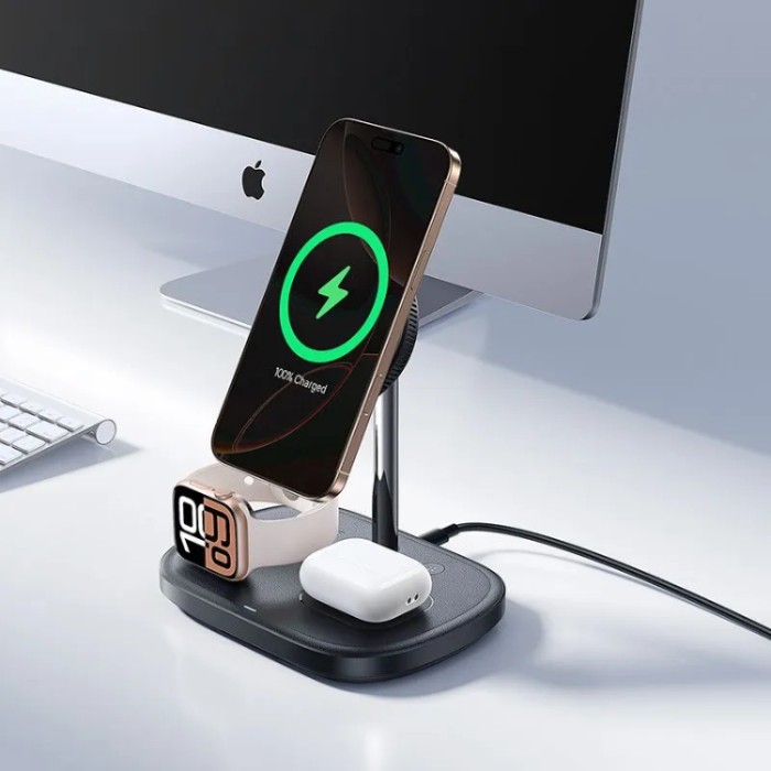 Baseus FS41 3-in-1 Wireless Qi2 Charging Stand with TEC Cooling Беспроводное зарядное устройство