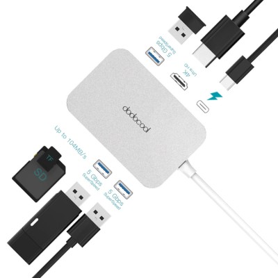 Dodocool DC30 USB-C HUB 7-in-1 (HDMI, USB, SD, TF) Адаптер