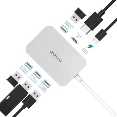 Dodocool DC48 USB-C HUB 7-in-1 (USB, HDMI) Адаптер многофункциональный