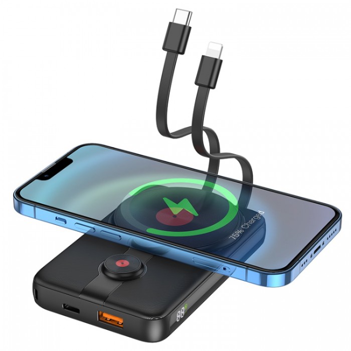Hoco J92 Path wireless charging mobile power bank (10 000 мАч) Внешний аккумулятор