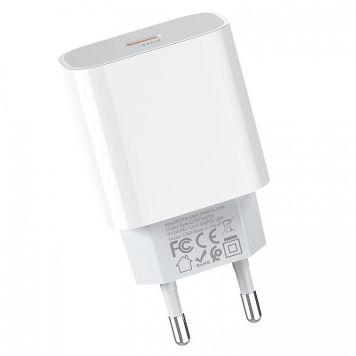 Hoco C76A Plus Speed source PD3.0 (20 Вт) Сетевое зарядное устройство
