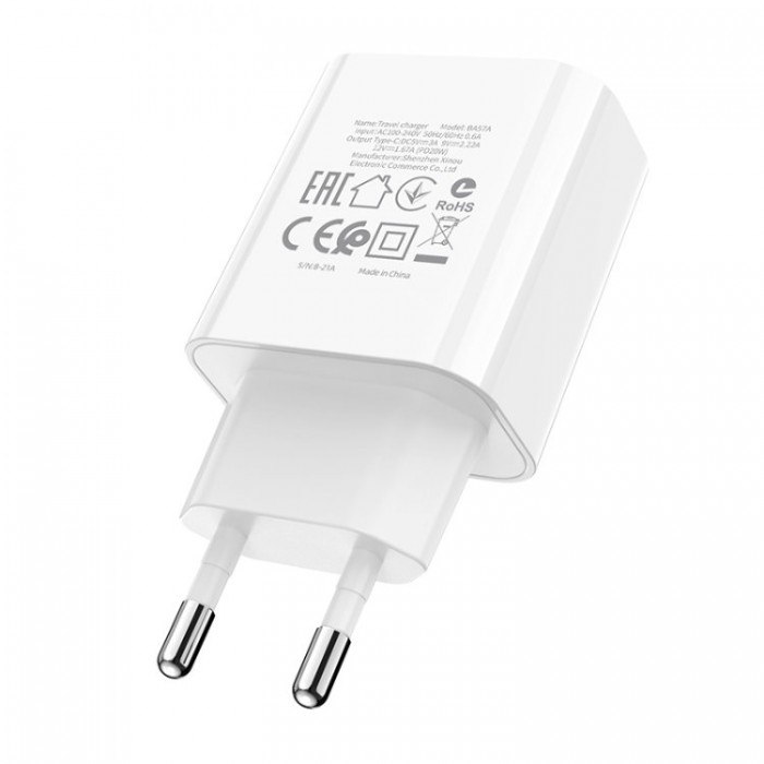 Borofone BA57A Easy Speed PD3.0 Type-C (20 Вт) Сетевое зарядное устройство