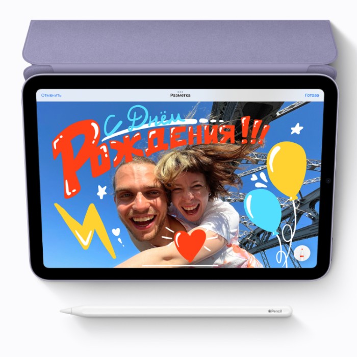 Apple iPad Mini 8,3" (2024) (MXNA3) 8,3" Wi-Fi 256 Гб Серый космос (Space Gray) Планшет
