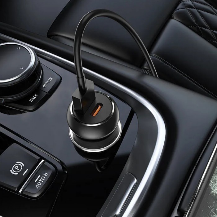 Hoco Z38 Resolute 1xUSB + 1xUSB-C 20W Автомобильное зарядное устройство