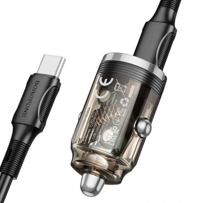 Borofone BZ29B Outstanding 2xUSB-C PD36W Автомобильное зарядное устройство