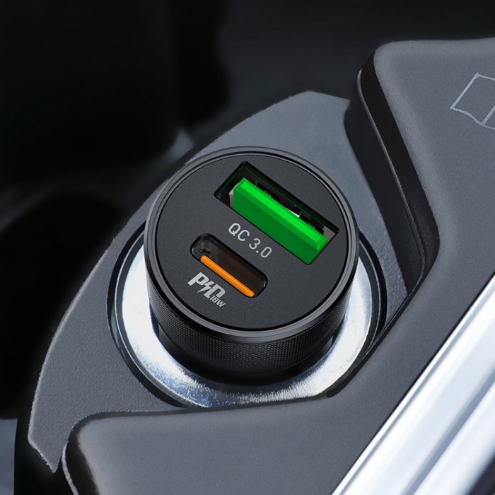 Hoco Z32B Speed Up PD20W+QC3.0 Car Charger (20 Вт) Aвтомобильное зарядное устройство