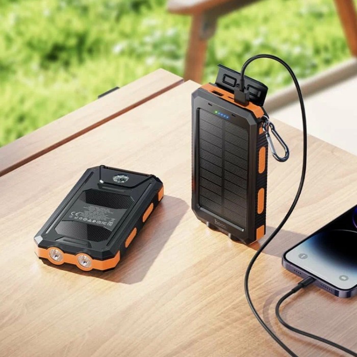 Hoco J164 Platinum outdoor solar power bank (8 000 мАч) Внешний аккумулятор