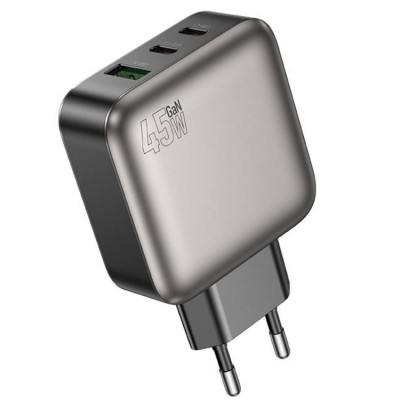 Borofone BAS56A PD 45W USB - 2 * USB Type-C (45 Вт) Сетевое зарядное устройство