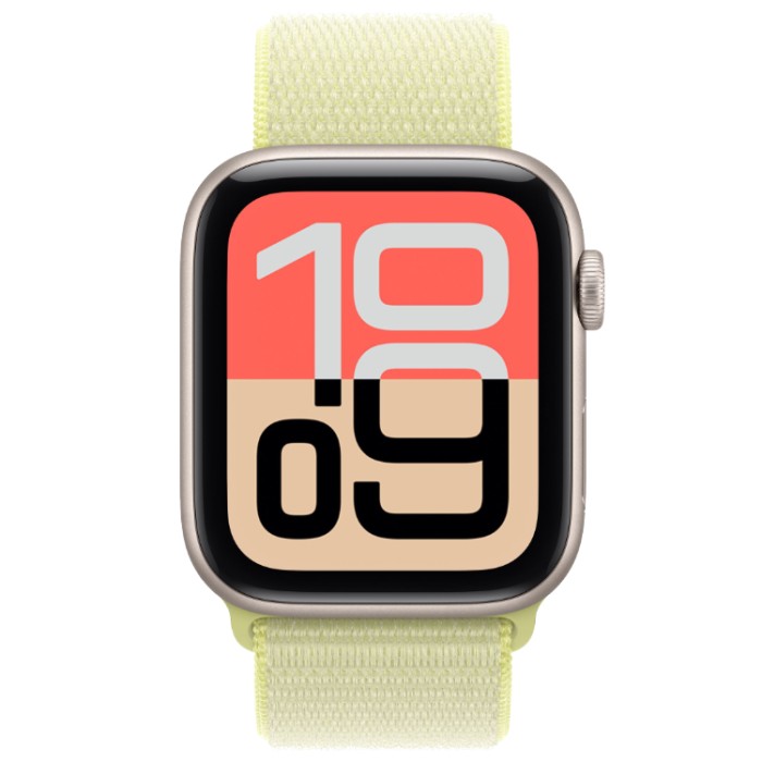 Apple Watch SE 3, 40 мм (MEH54) Умные часы Корпус из алюминия цвета Сияющая звезда, спортивный ремешок Сияющая звезда M/L