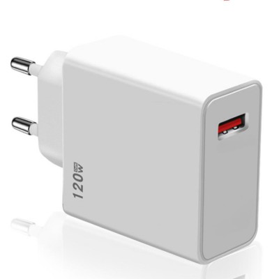 XO L128 120W USB-A fast charging charger + кабель Type-C (120 Вт) Сетевое зарядное устройство