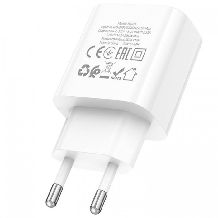 Borofone BA81A Power PD3.0 Type-C (20 Вт) Сетевое зарядное устройство