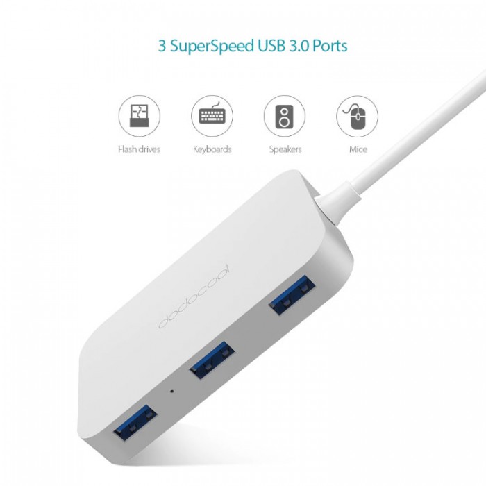 Dodocool DC31S USB-C HUB 5-in-1 (4*USB, HDMI 4K) Адаптер
