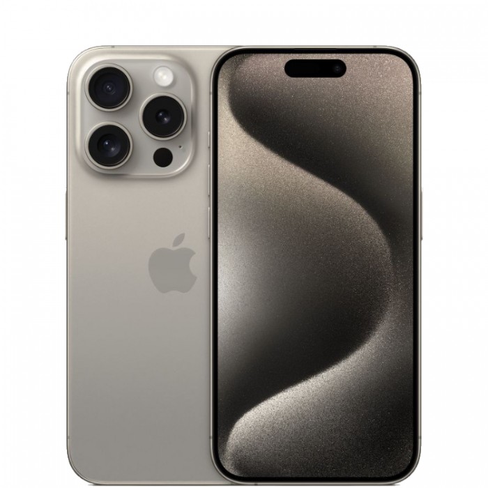 Apple iPhone 15 Pro 256 Гб Натуральный титан (Natural Titanium) eSIM+eSIM Смартфон