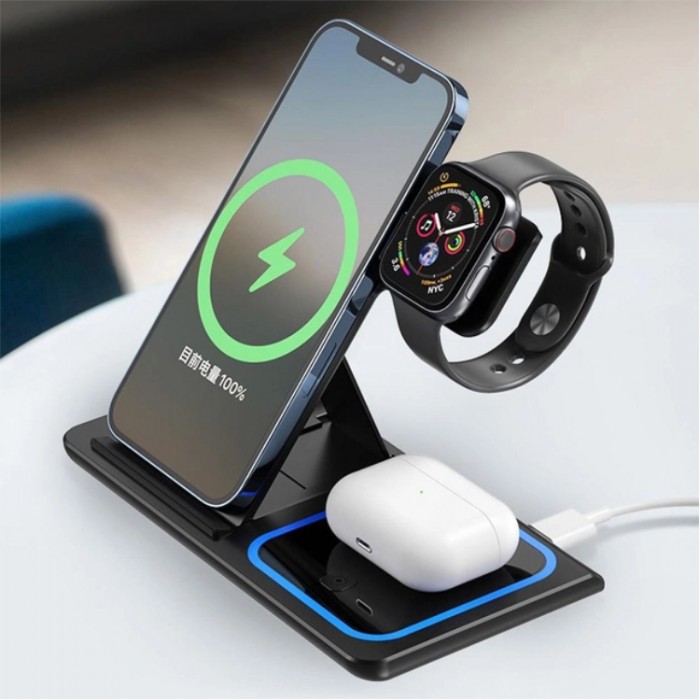 XO WX023 3-in-1 Wireless Charger Беспроводное зарядное устройство