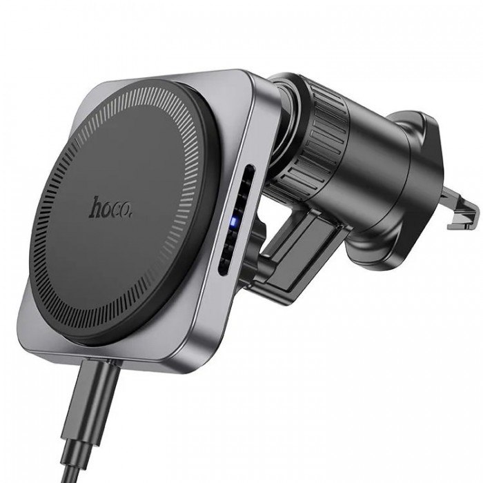 Hoco HW15 Speed MagSafe wireless charging Беспроводное зарядное устройство-автодержатель с поддержкой MagSafe 