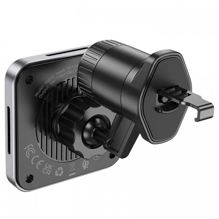 Hoco HW15 Speed MagSafe wireless charging Беспроводное зарядное устройство-автодержатель с поддержкой MagSafe 