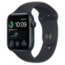 Apple Watch SE 2, 44 мм, Умные часы Корпус из алюминия цвета Темная ночь, спортивный ремешок Темная ночь (MNK03)