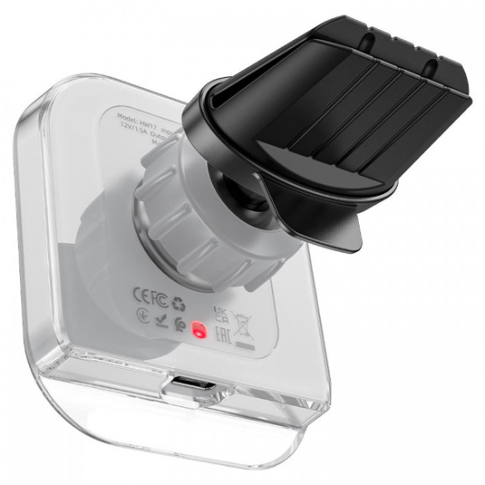 Hoco HW17 Crystal MagSafe wireless charging Беспроводное зарядное устройство-автодержатель с поддержкой MagSafe