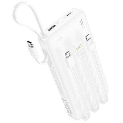 Hoco J146 with 4 cables power bank (10 000 мАч) Внешний аккумулятор