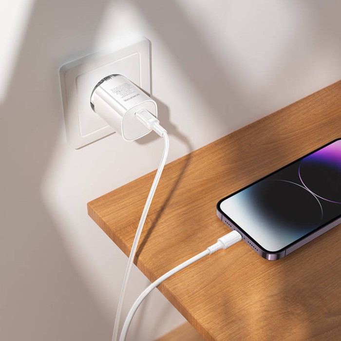 Borofone BA103A Pudding PD20W PD3.0 Type-C (20 Вт) Сетевое зарядное устройство