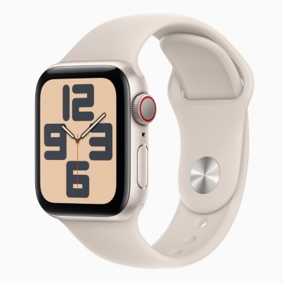 Apple Watch SE 2, 40 мм, Умные часы Корпус из алюминия цвета Сияющая звезда, спортивный ремешок Сияющая звезда