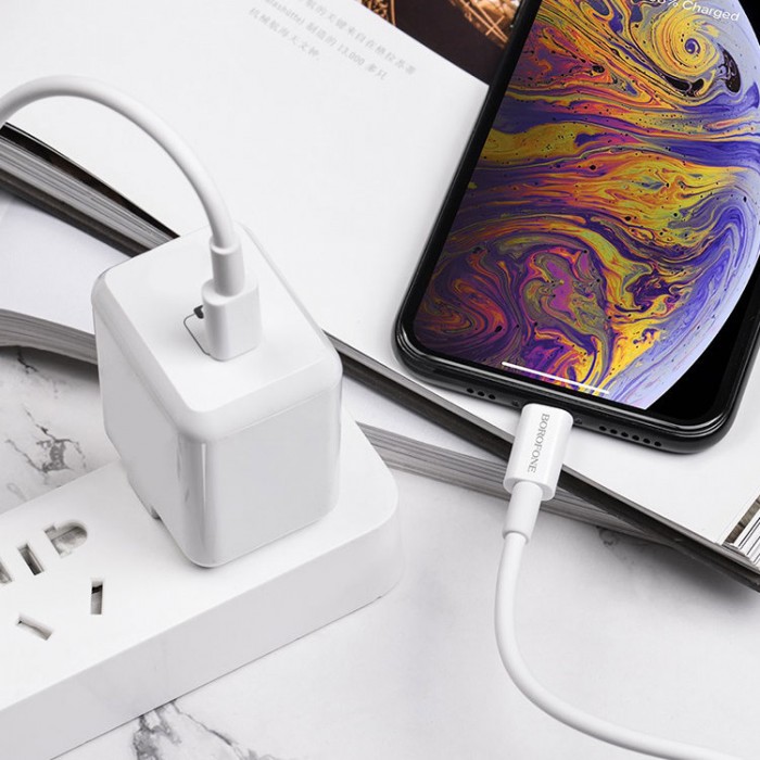 Borofone BX36 Union USB Type-C - Lightning 3A 18Вт (1 м) Кабель
