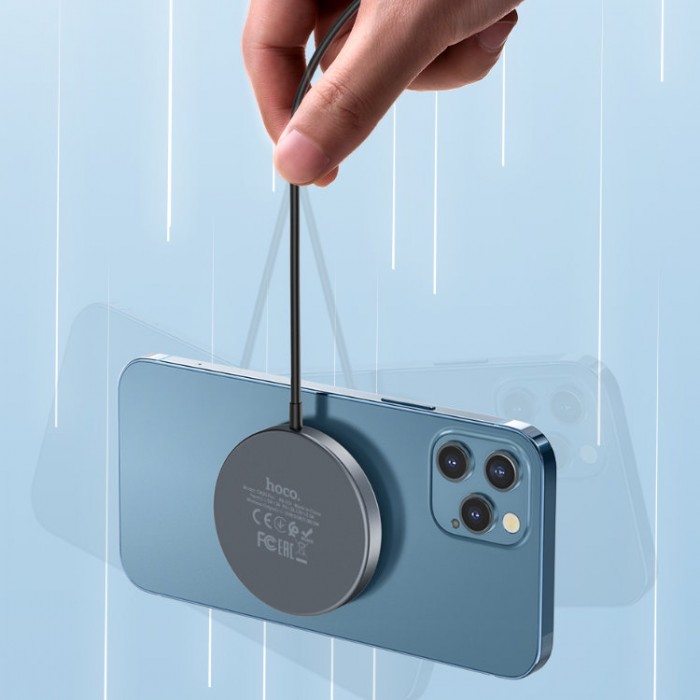 Hoco CW30 Pro Magnetic Wireless Charger Беспроводное зарядное устройство с поддержкой MagSafe