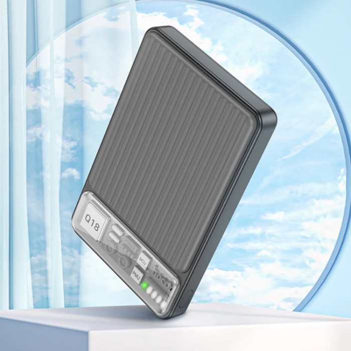 Hoco Q18 Tourer MagSafe wireless charging mobile power bank 22.5W (10 000 мАч) Внешний аккумулятор